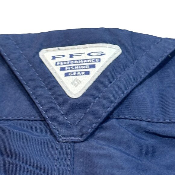 Columbia Coral Point PFG Omni-Shade Blue Nylon 6" Fishing Shorts Size Small UFP - Picture 7 of 10